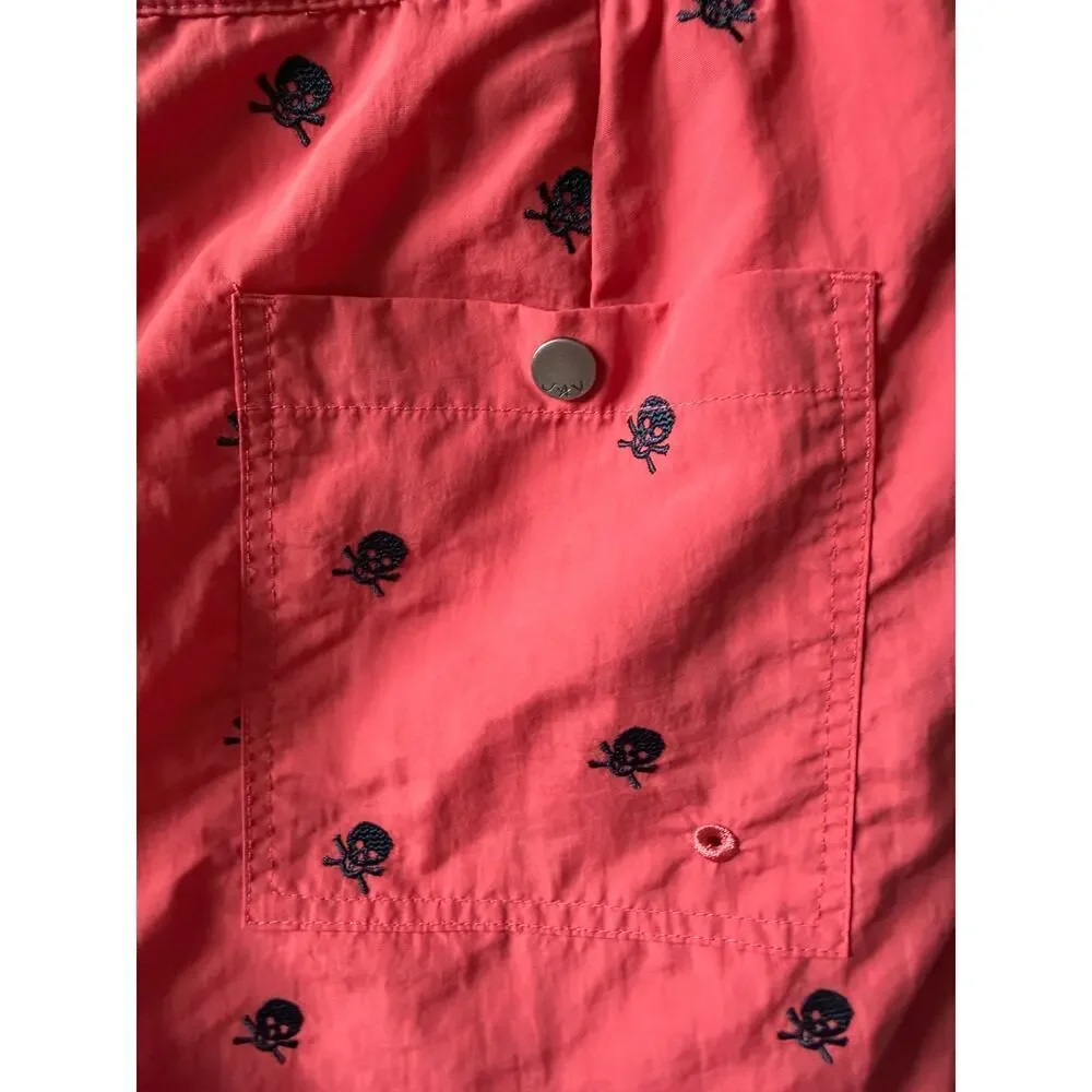 John Varvatos skull swim trunks men's size 32